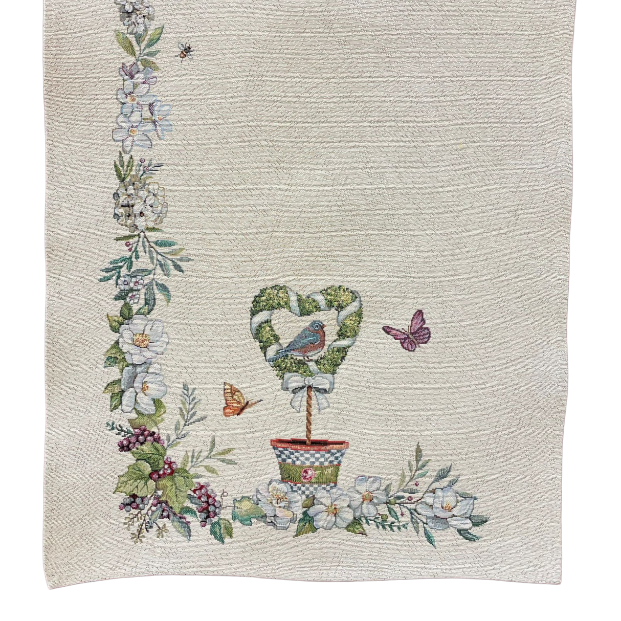 Läufer Gobelin "Garten" 38x100cm, 45x140cm | Tischdeko für den Garten von Wimpelberg