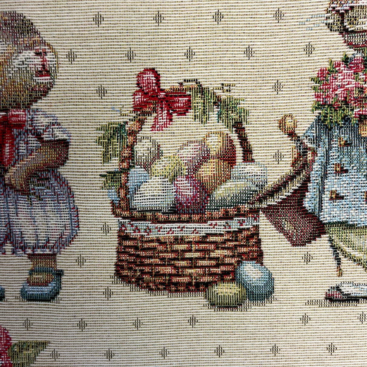 Läufer Gobelin "Ostergirlande" 38x100cm | Osterläufer als Tischdeko von Wimpelberg