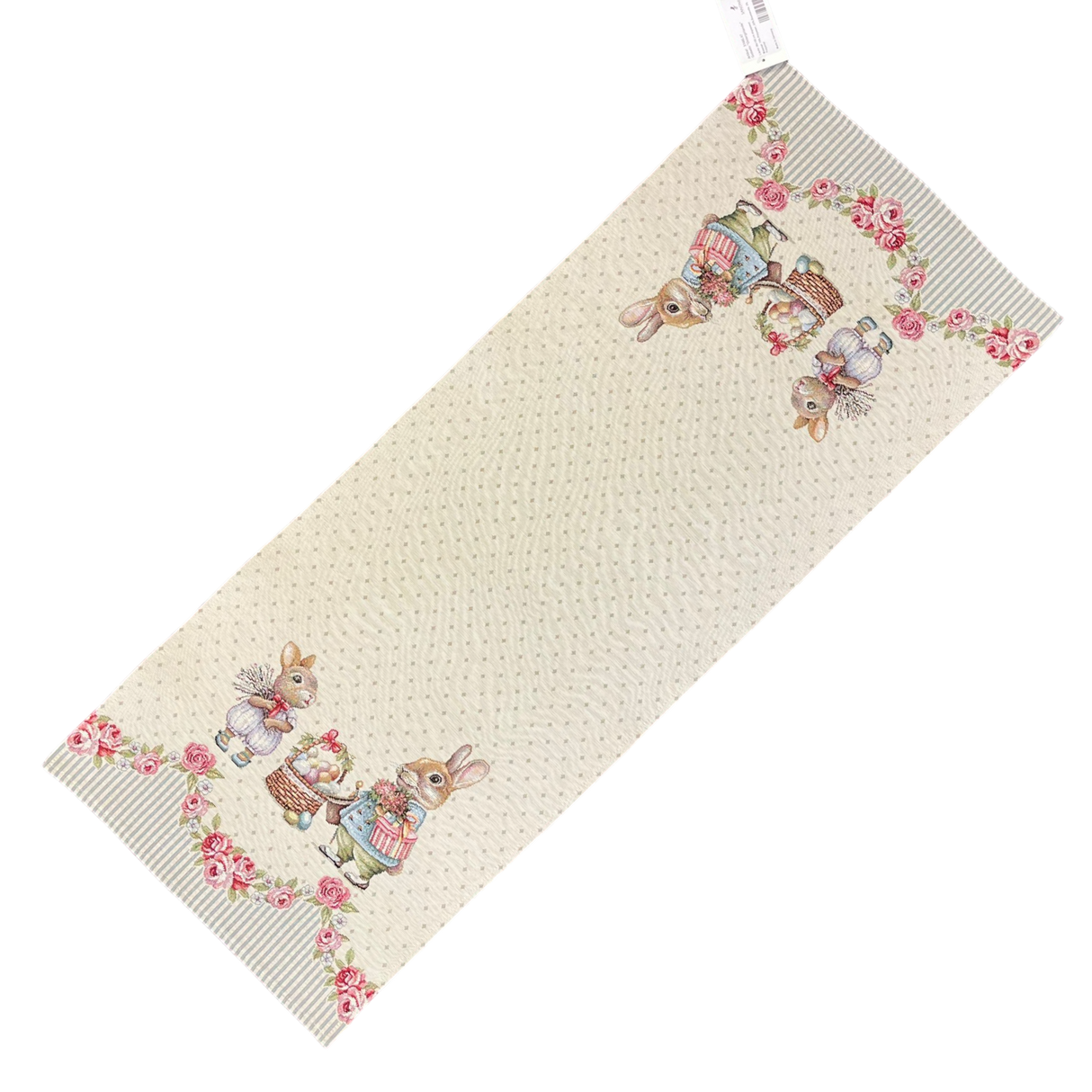 Läufer Gobelin "Ostergirlande" 38x100cm | Osterläufer als Tischdeko von Wimpelberg