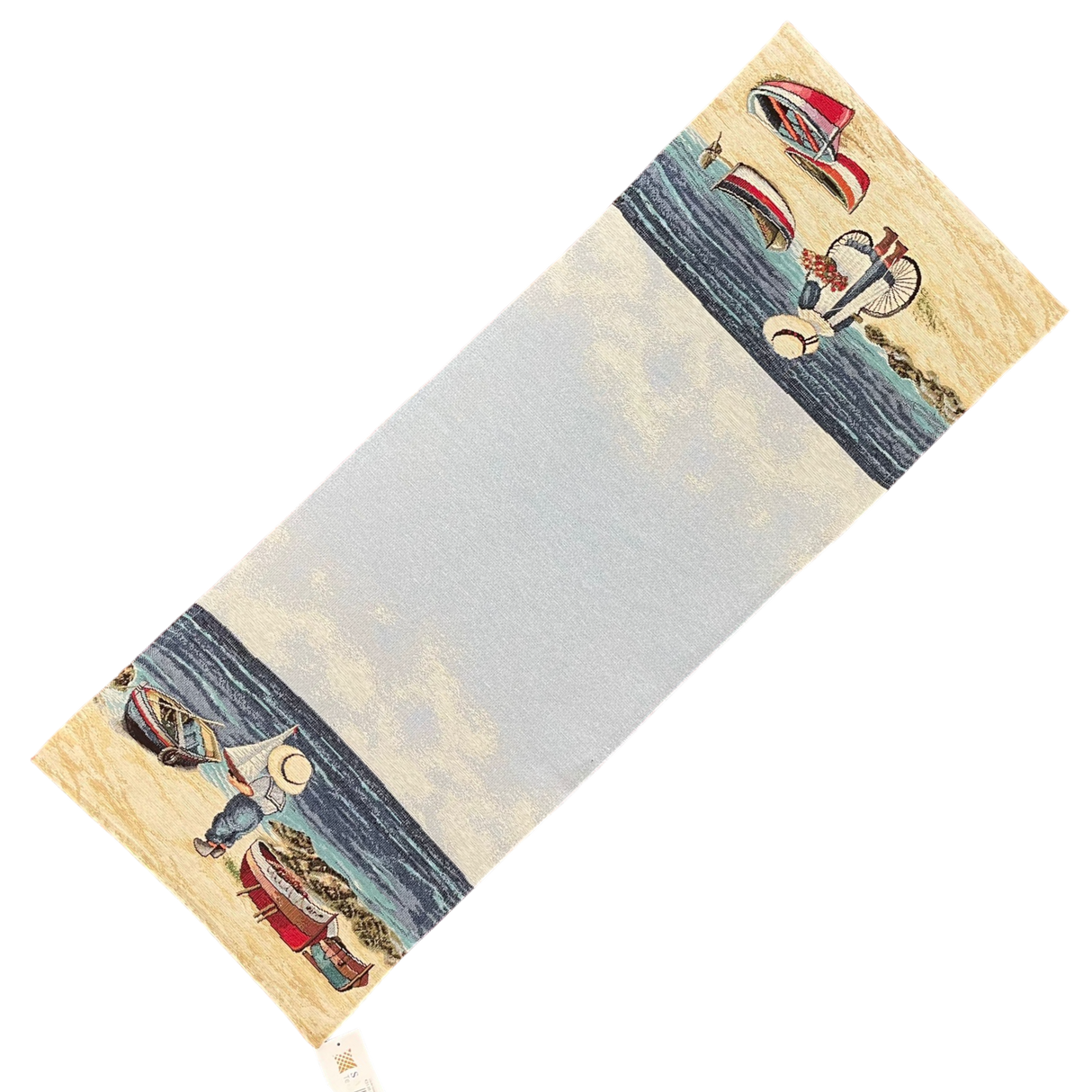 Läufer Gobelin "Strandidylle" 36x100cm | Sommerläufer von Wimpelberg