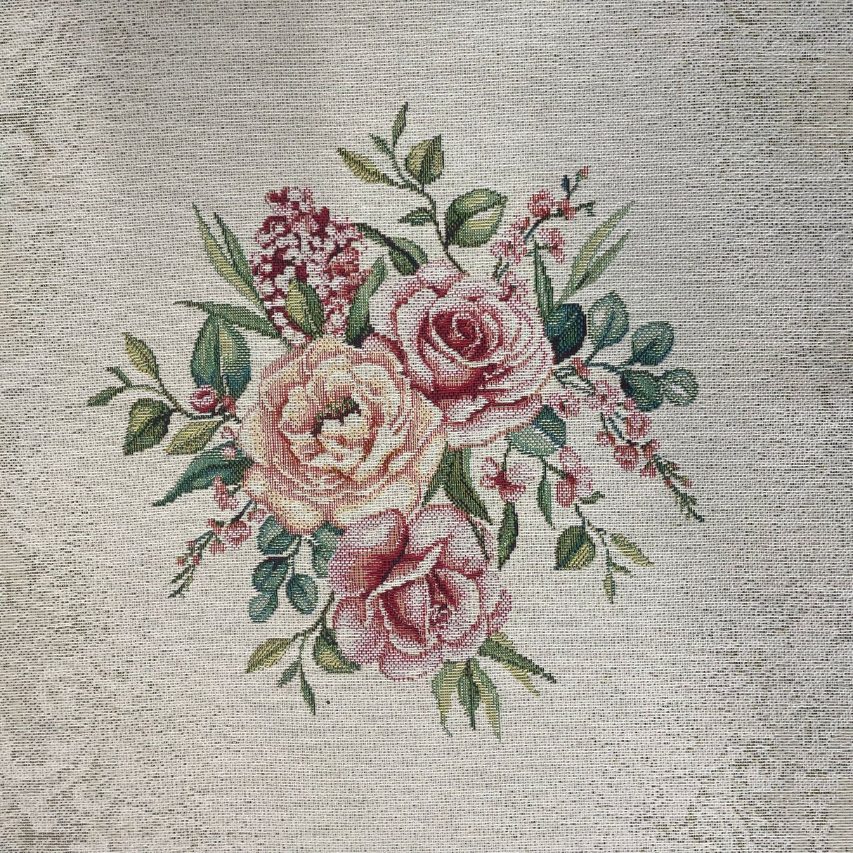 Läufer Gobelin mit schmalem Saum Padua-Rosenstrauß | 40x100 und 45x140cm von Wimpelberg