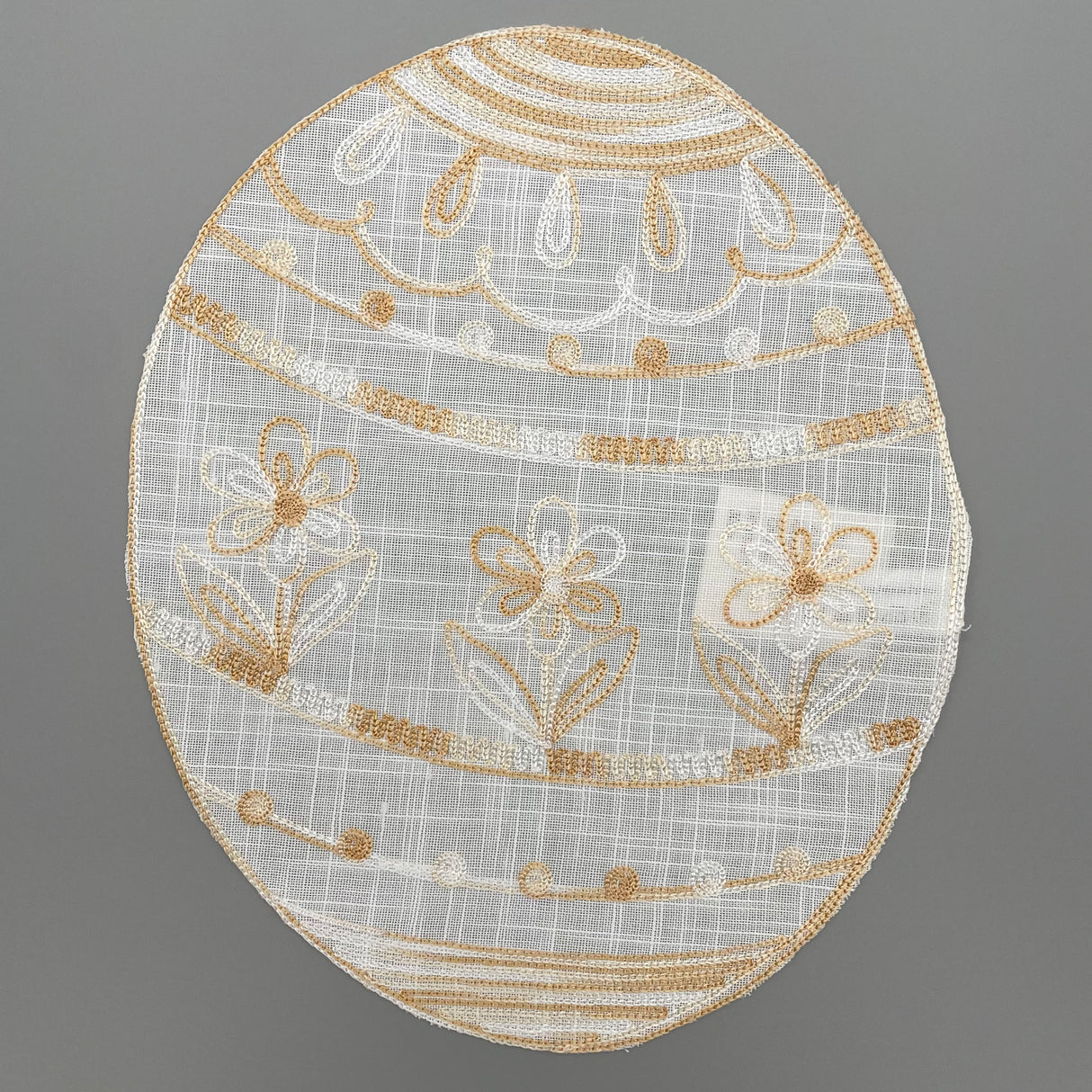 Osterdecke Osterei | Osterdeko ecrü von Wimpelberg