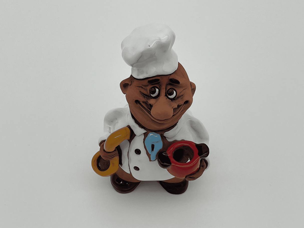 Räucherfigur "Koch" aus Keramik von Wimpelberg