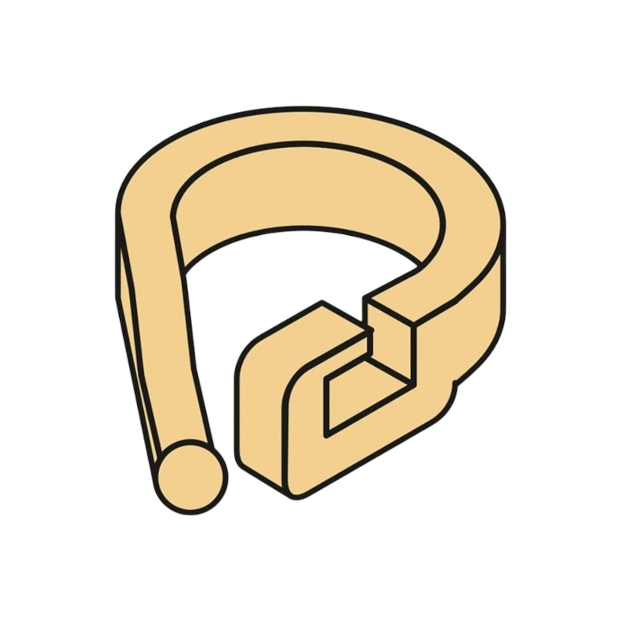 Gardinen Raffring aus Kunststoff | Zubehör Gardinen Raffgardinen