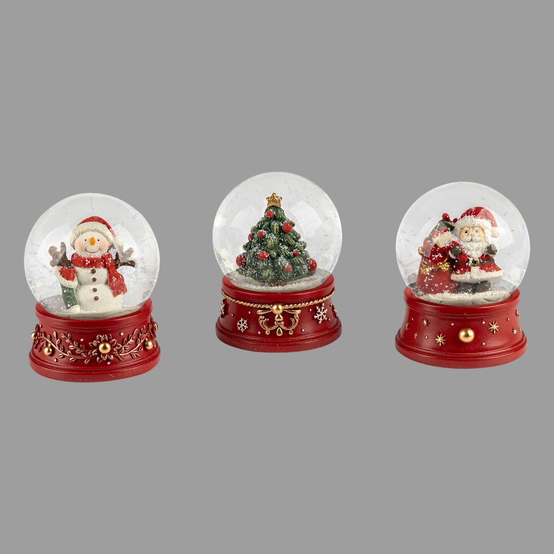 Formano Schneekugel „Weihnachten“ – 9 cm | Weihnachtsdeko