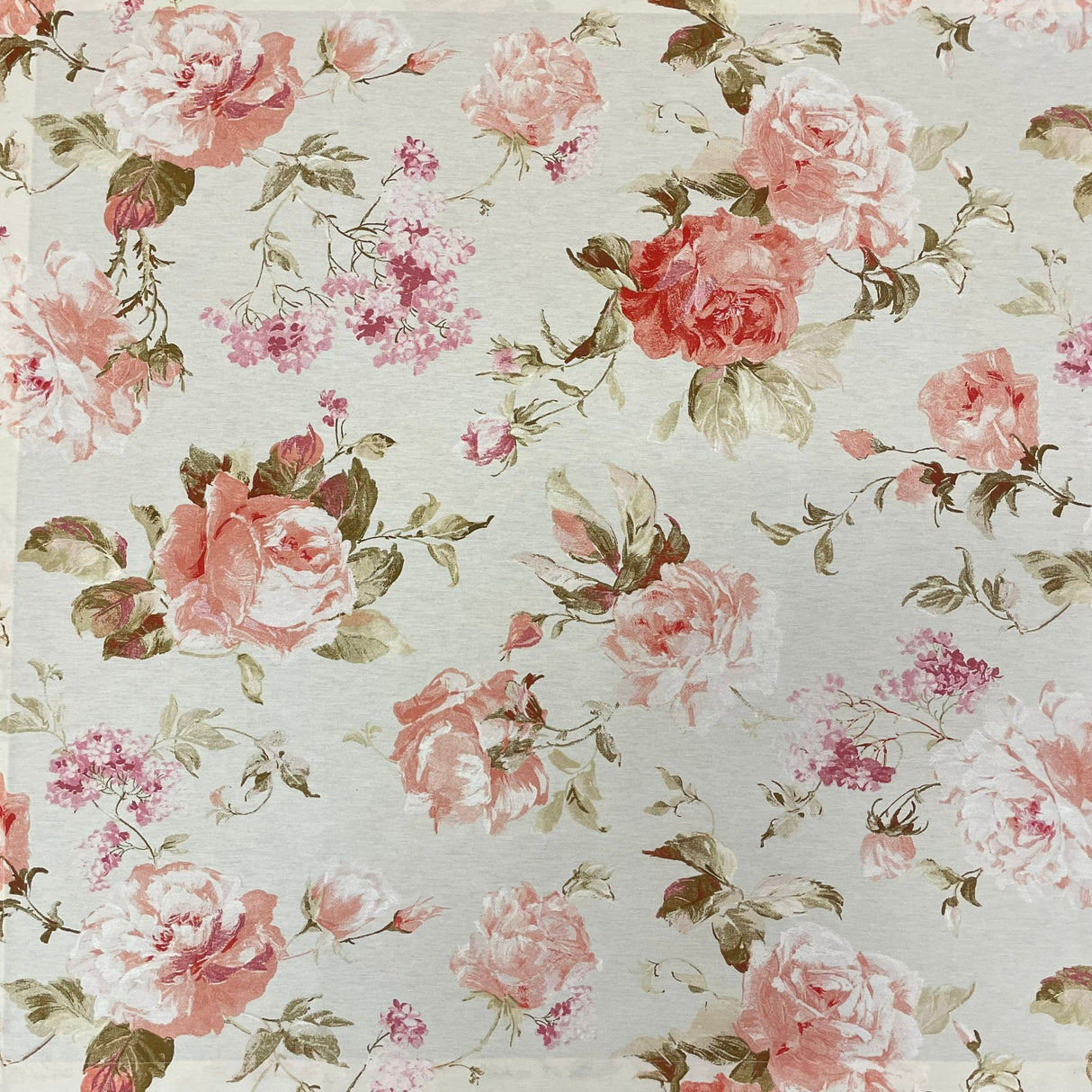 Decke 85x85cm Rosentraum | Sommerdecke Rose | Tischdeko von Wimpelberg
