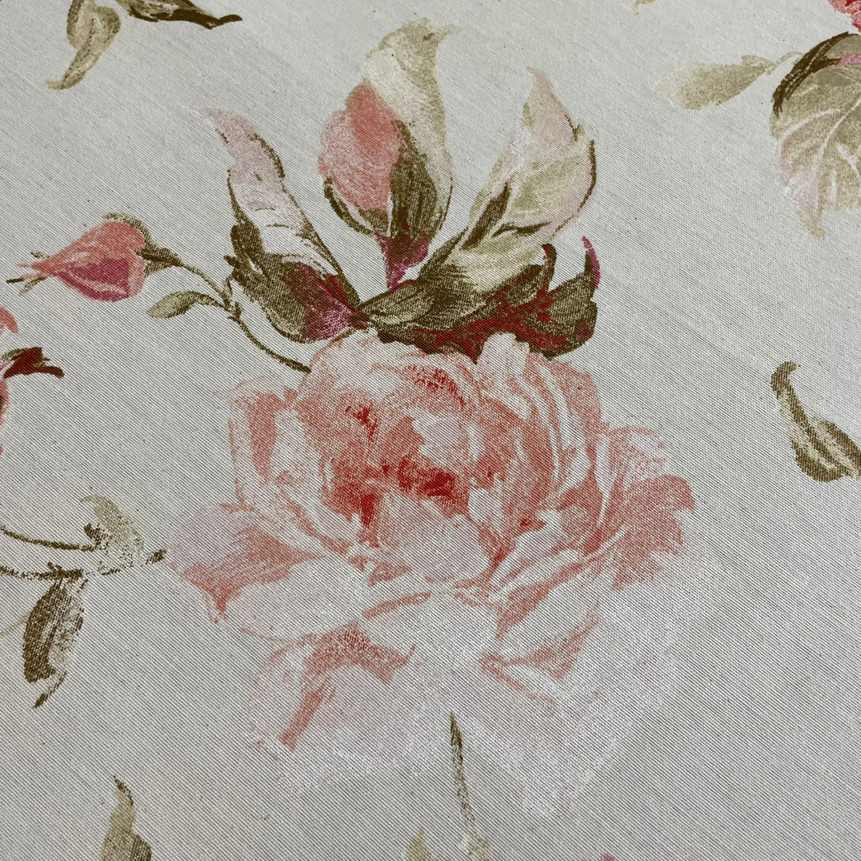Decke 85x85cm Rosentraum | Sommerdecke Rose | Tischdeko von Wimpelberg