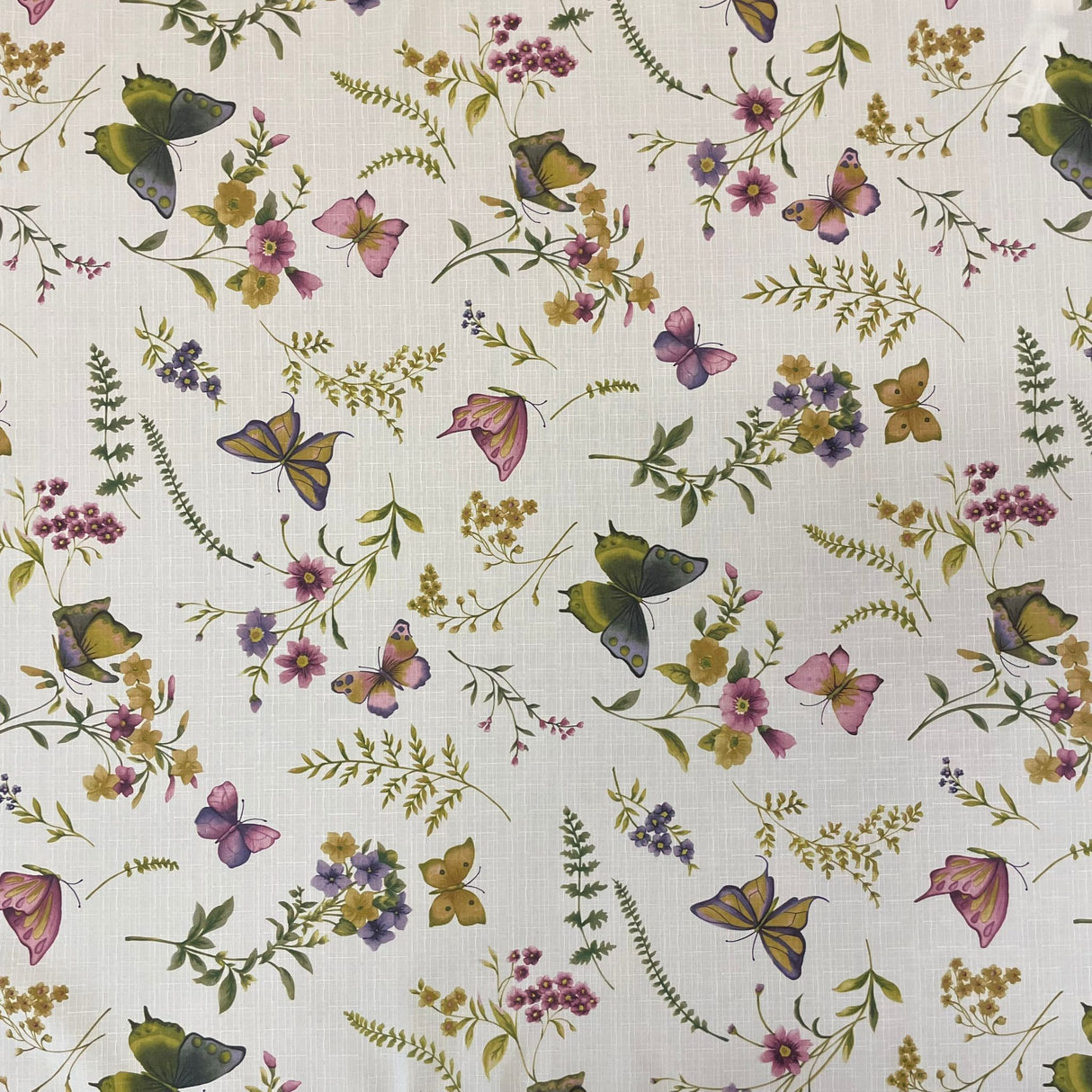 Decke 85x85cm Schmetterling | Tischdecke Frühling/Sommer von Wimpelberg