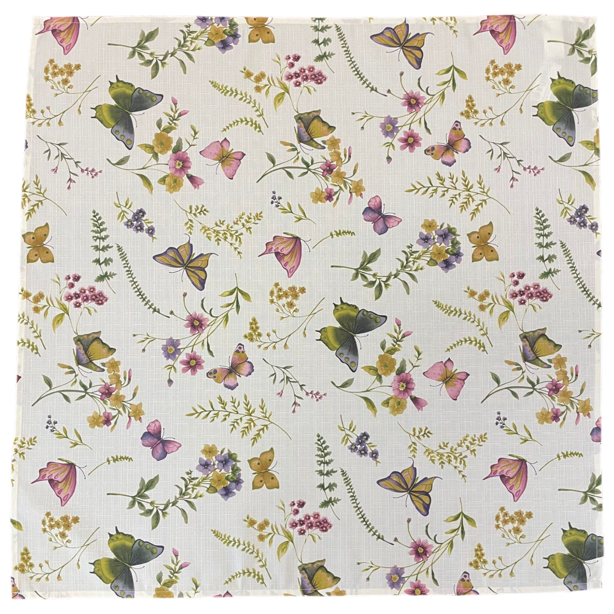 Decke 85x85cm Schmetterling | Tischdecke Frühling/Sommer von Wimpelberg