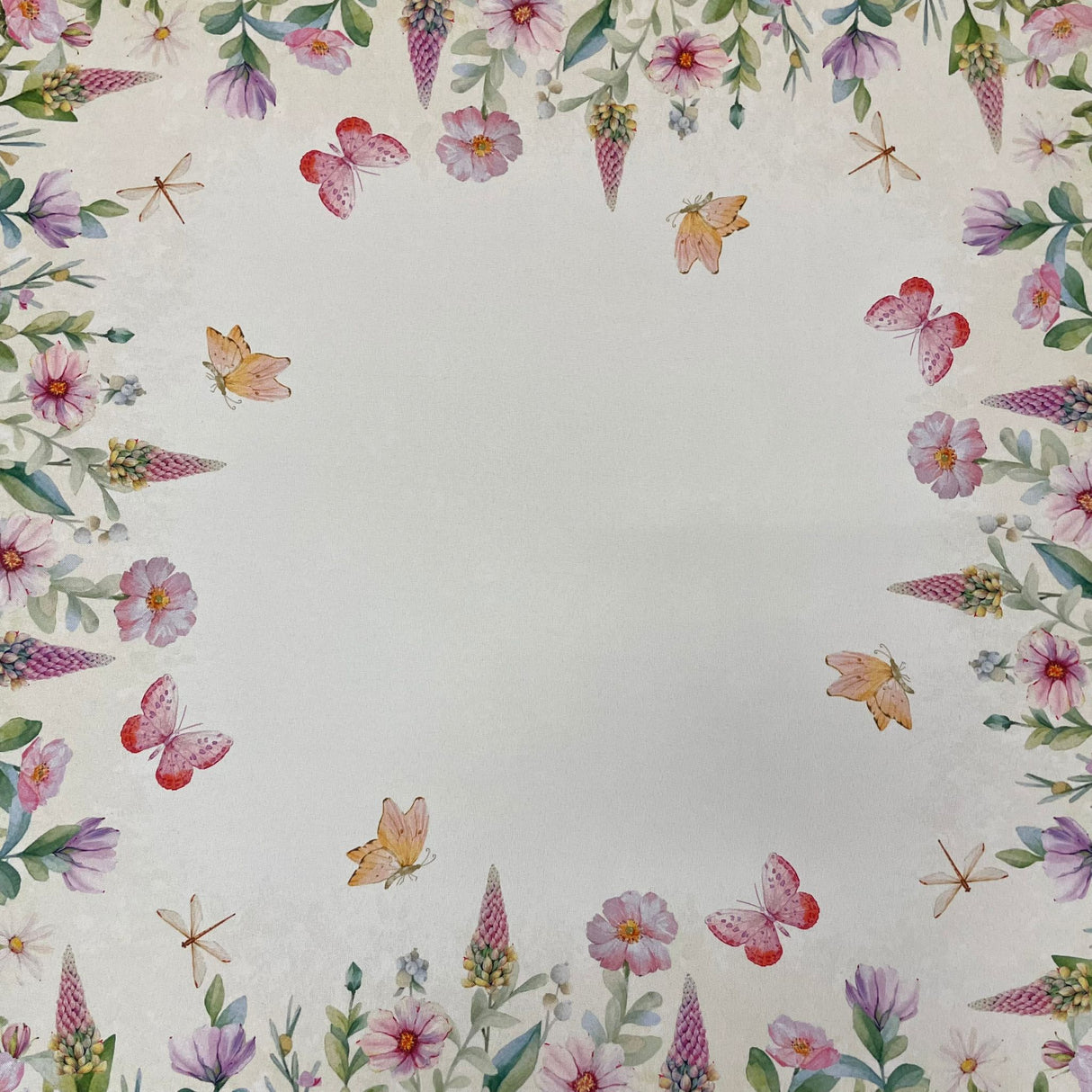 Decke 85x85cm Frühlings- & Sommerblumen | Tischdecke Frühling und Sommer von Wimpelberg