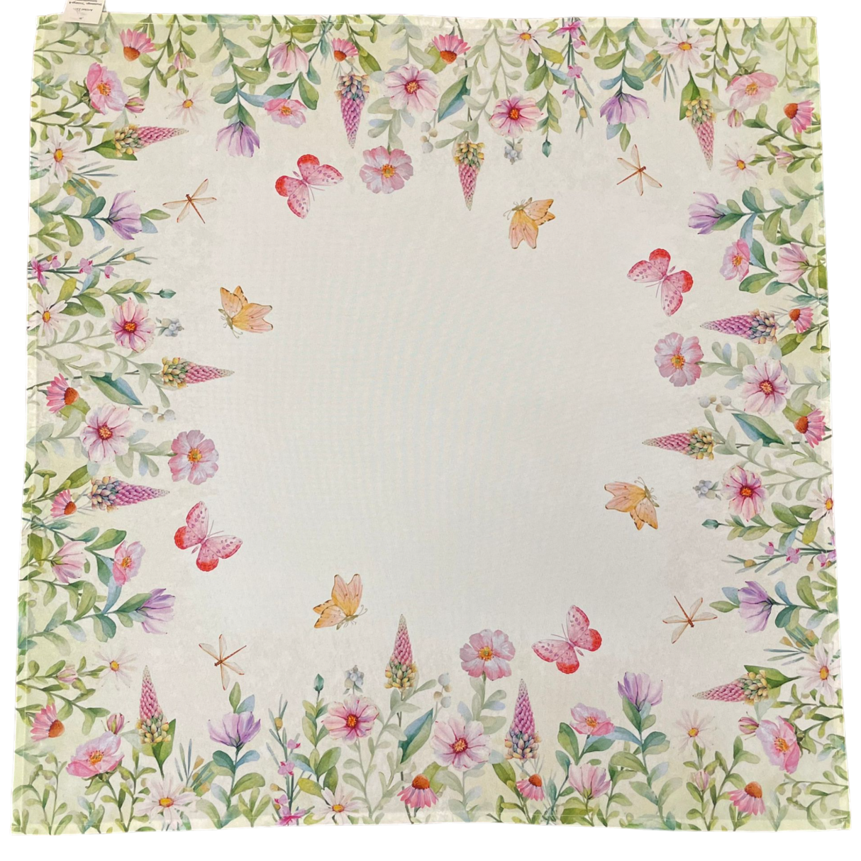 Decke 85x85cm Frühlings- & Sommerblumen | Tischdecke Frühling und Sommer von Wimpelberg