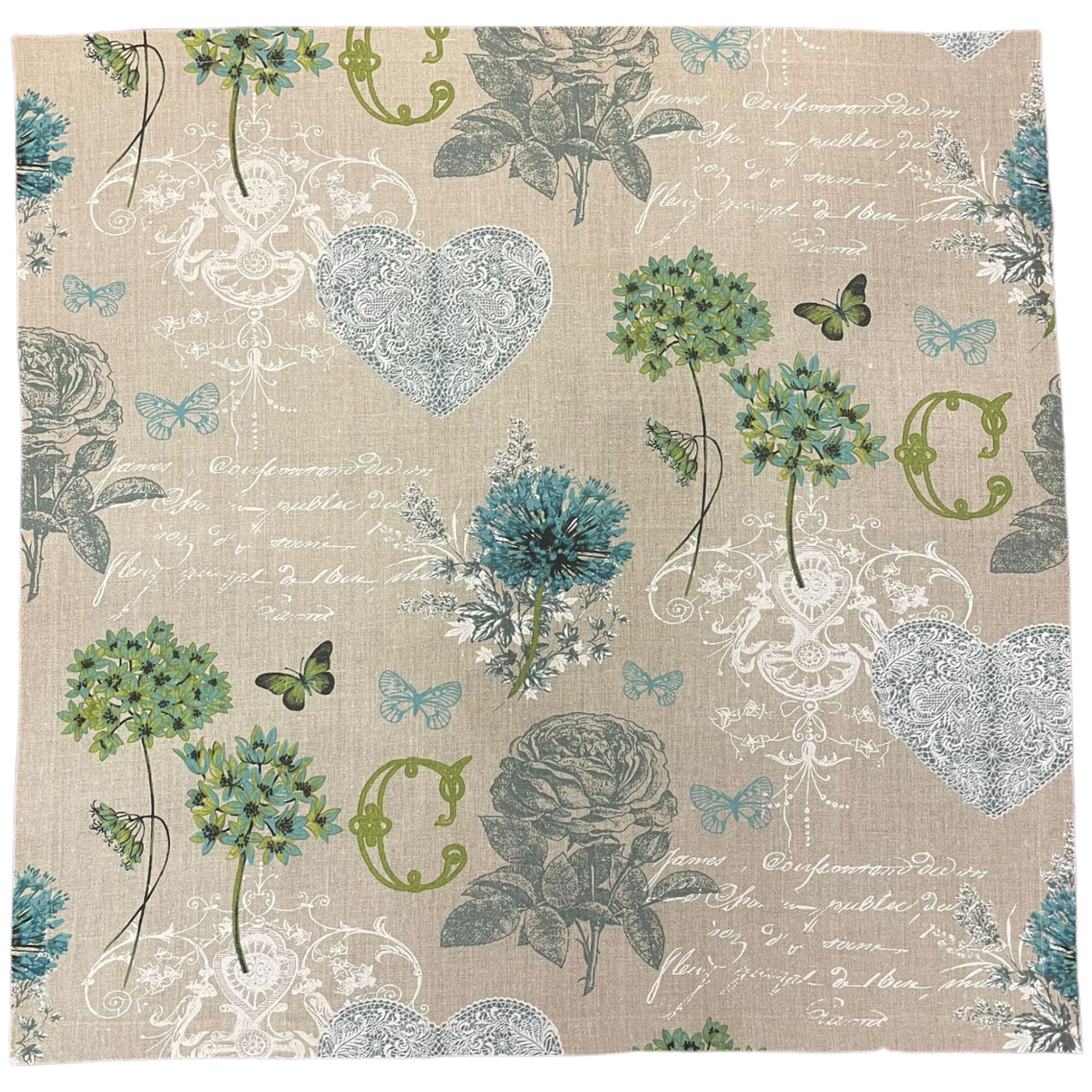 Decke 85x85cm Clarissa | Tischdecke Sommer | Tischdeko von Wimpelberg