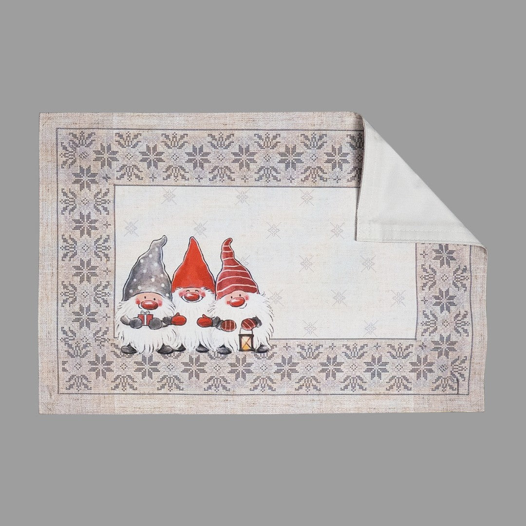 Deckenset „Weihnachtswichtel“ – Druckdesign, bunt | Weihnachten Decke