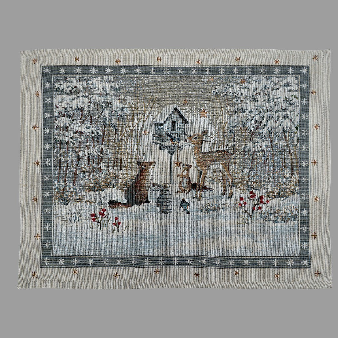 Deckenset Winter „Wintermärchen“ – Gobelin | Winter Tischdeko