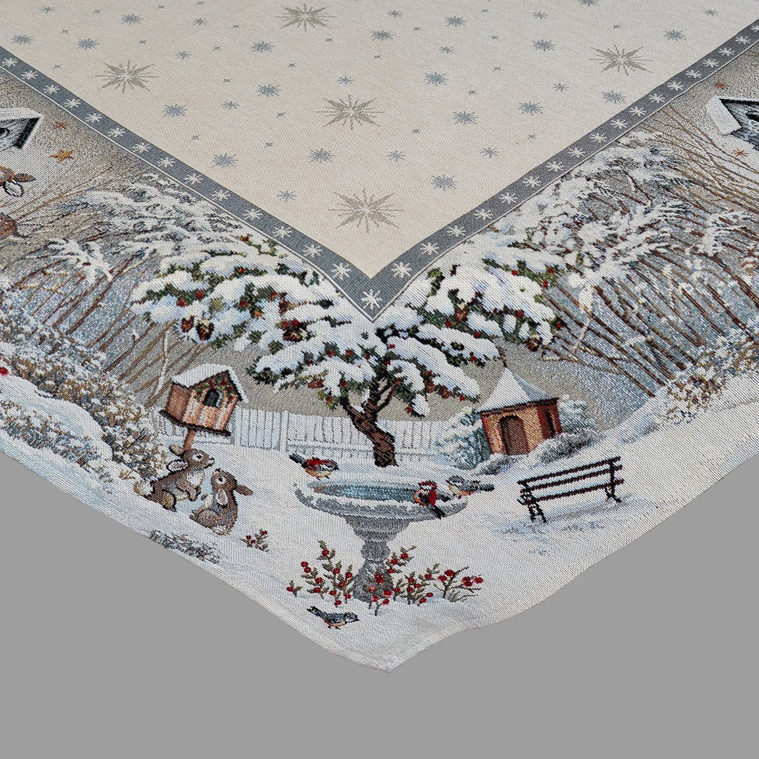 Deckenset Winter „Wintermärchen“ – Gobelin | Winter Tischdeko