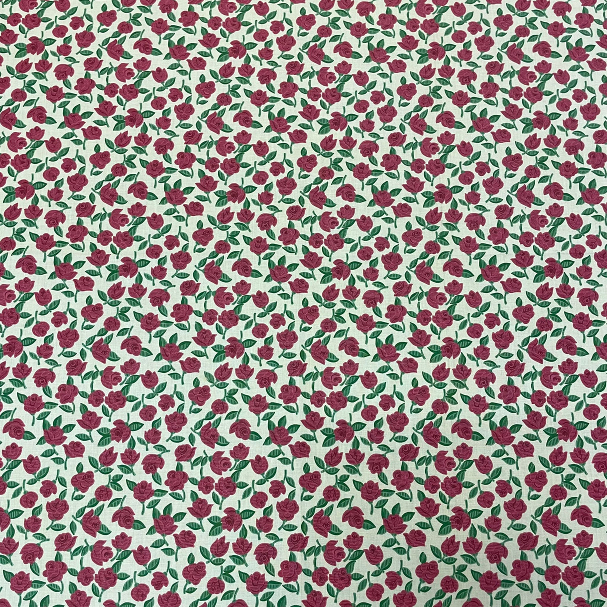 Decke "Rote Rosen" 90x90cm | Sommer Decke Rose von Wimpelberg