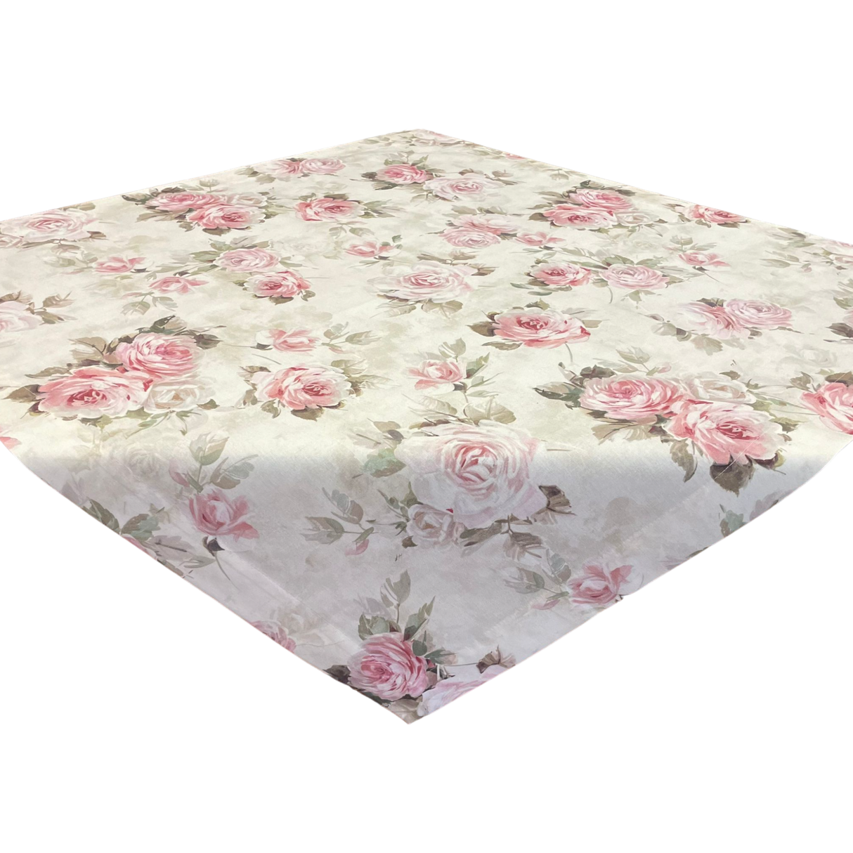 Decke 85x85cm "Rose Garden" | Sommerdecke Rosen von Wimpelberg