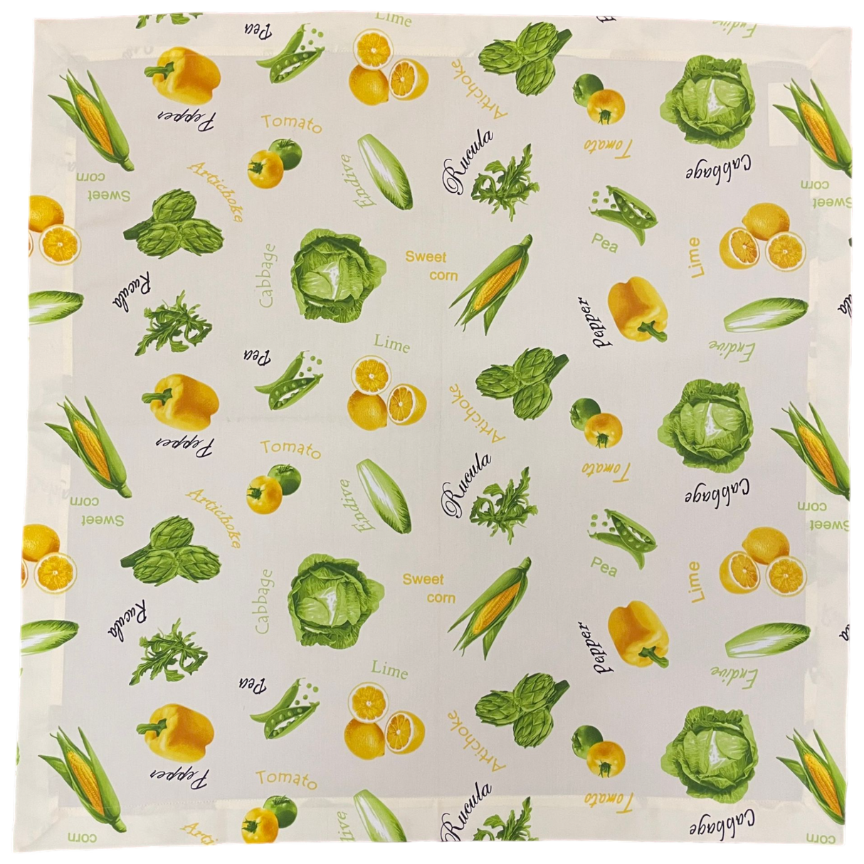 Decke 80x80 cm – Paprika in Rot und Gelb | Sommer Decke von Wimpelberg