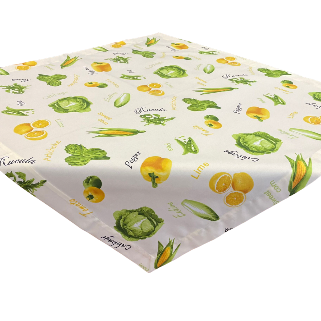 Decke 80x80 cm – Paprika in Rot und Gelb | Sommer Decke von Wimpelberg