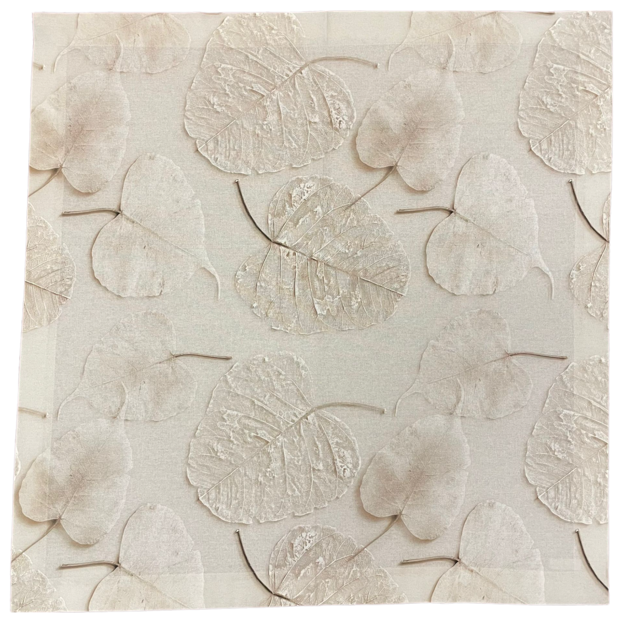 Decke 85x85cm Silberblatt | Tischdecke Dekoration Tisch von Wimpelberg