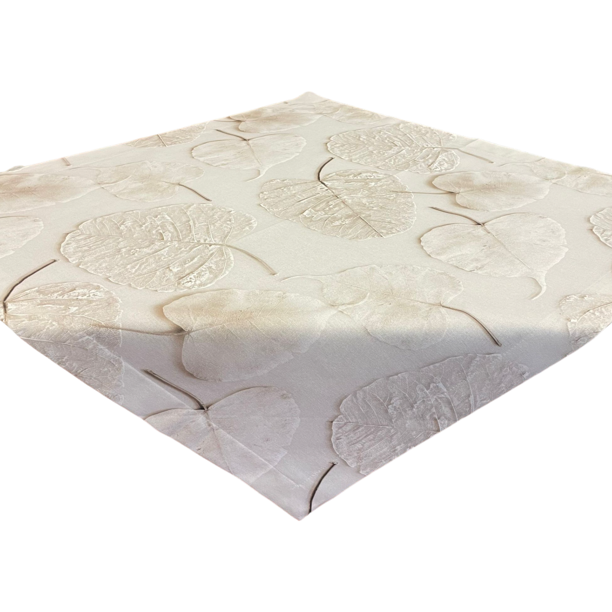 Decke 85x85cm Silberblatt | Tischdecke Dekoration Tisch von Wimpelberg