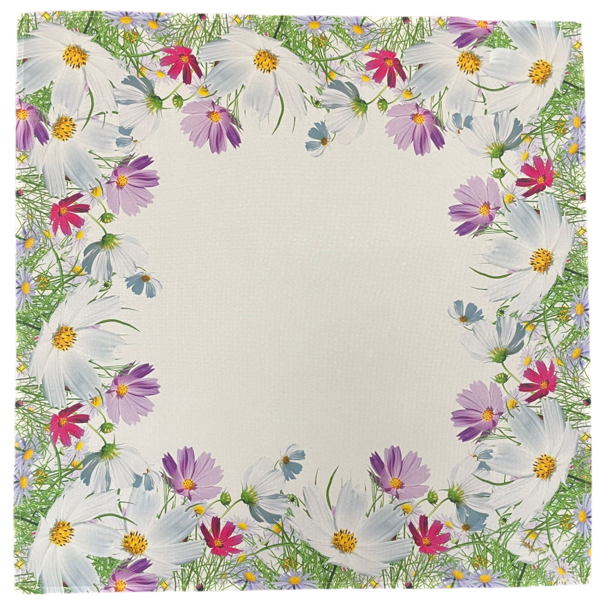 Decke 85x85cm Sommerblumen | Tischdecke Sommer | Tischdeko von Wimpelberg