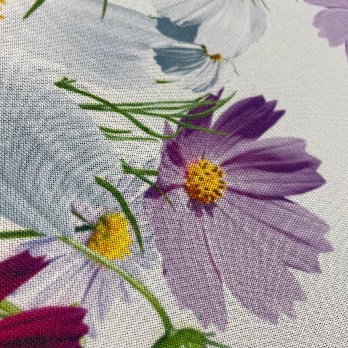 Decke 85x85cm Sommerblumen | Tischdecke Sommer | Tischdeko von Wimpelberg