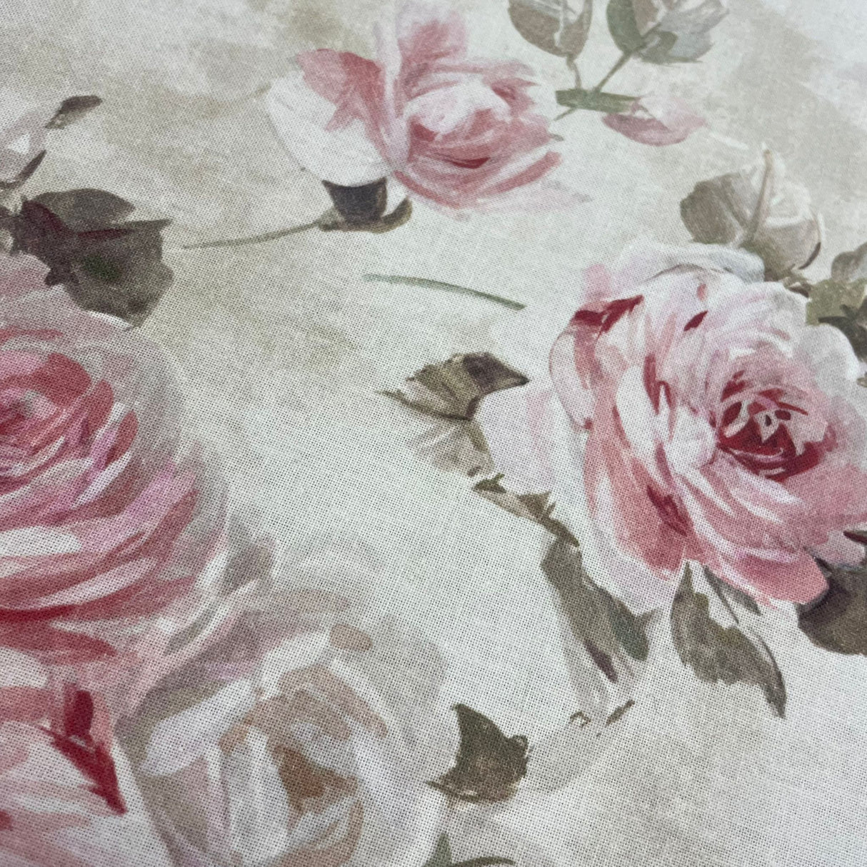 Decke 85x85cm "Rose Garden" | Sommerdecke Rosen von Wimpelberg