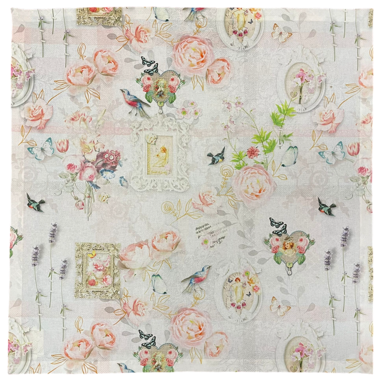 Decke 85x85cm "Träumerei" | Sommer Tischdeko Tischdecke von Wimpelberg