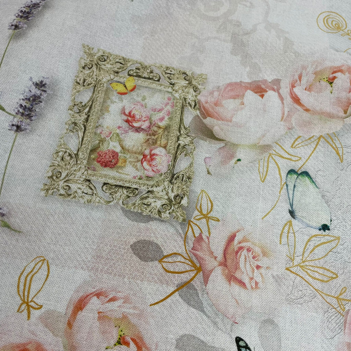 Decke 85x85cm "Träumerei" | Sommer Tischdeko Tischdecke von Wimpelberg