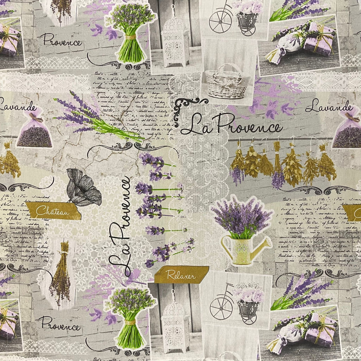 Decke 85x85cm "La Provence" | Tischdecke Sommer von Wimpelberg