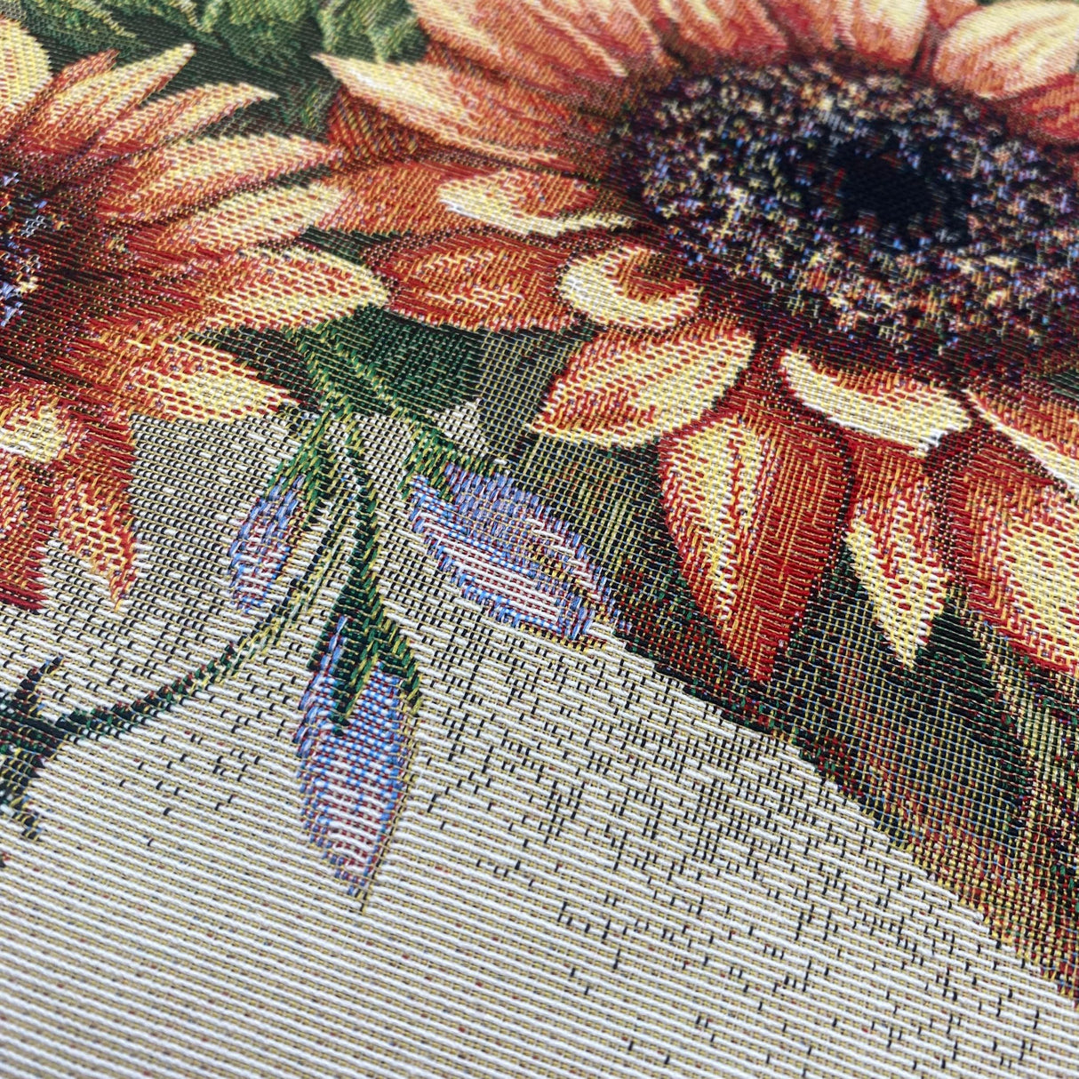 Kissenhülle 45x45 cm mit Kürbis- und Sonnenblumen-Motiv – Herbst Kissenhülle von Wimpelberg