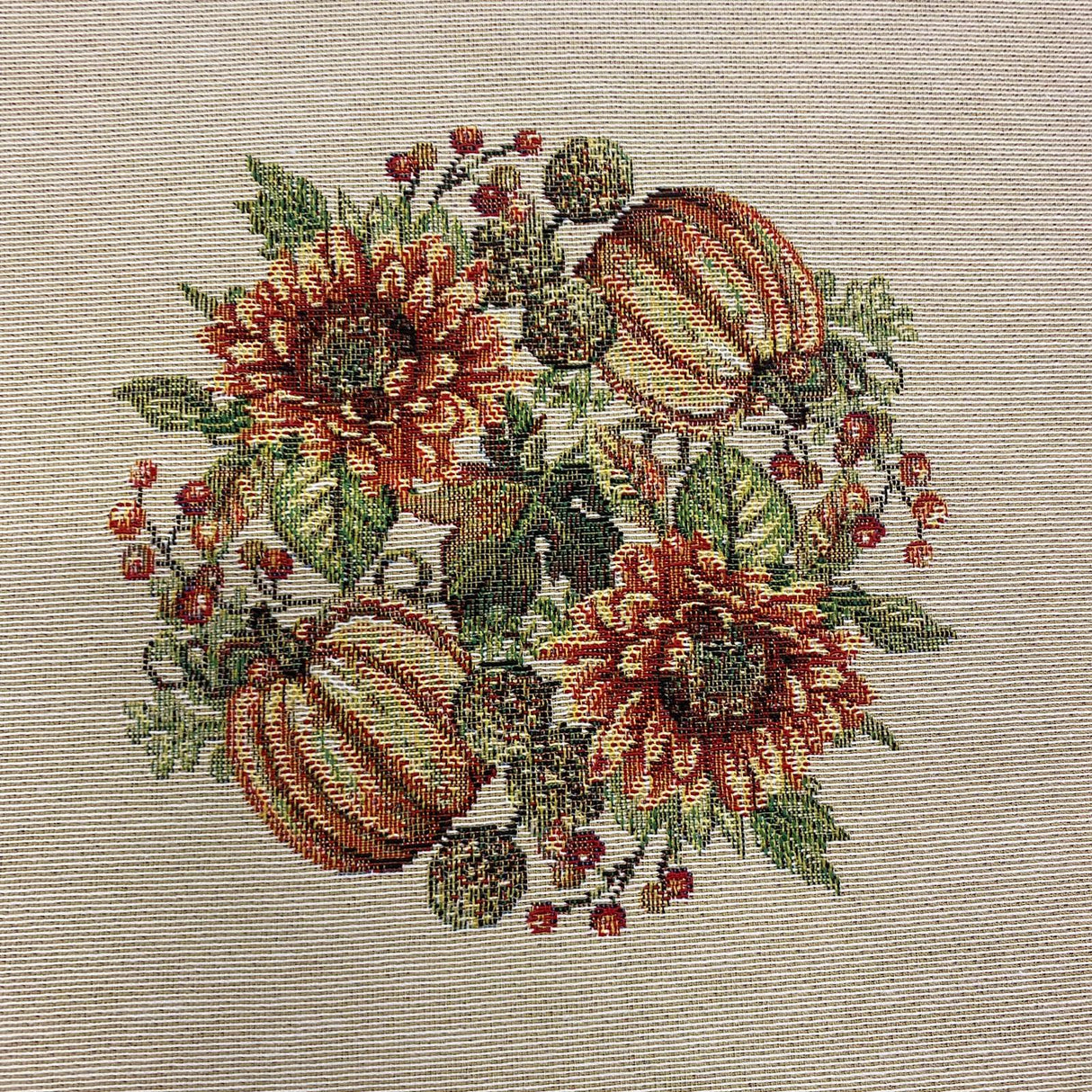 Läufer mit Vogel- und Eimer-Motiv aus Gobelin – 40x100 cm und 45x140 cm | Herbstdeko von Wimpelberg