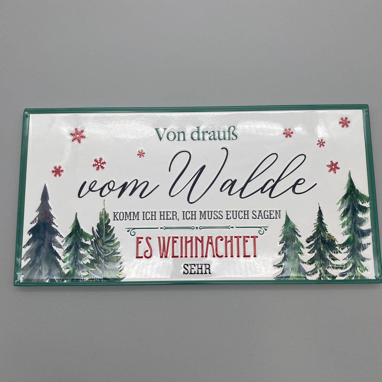 Schild 22x45 cm aus Metall mit eingeprägtem Spruch – Formano Deko von Wimpelberg
