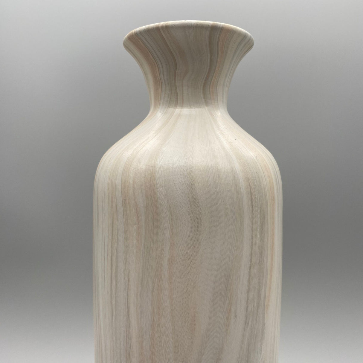 Deko Flaschenvase 10x40 cm – Keramik mit matter, creme-braun | Deko Vase modern von Wimpelberg