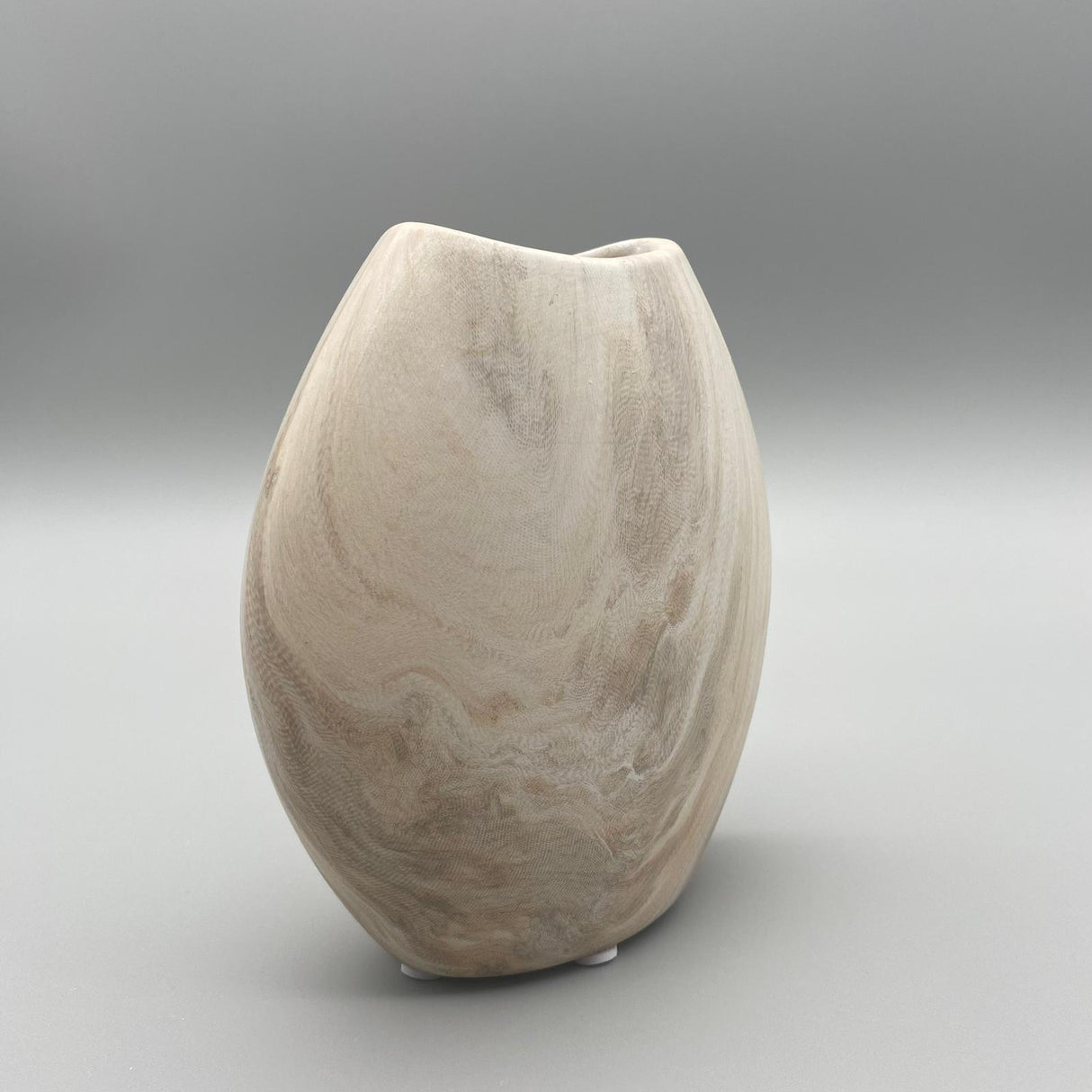 Deko Vase 14x16 cm – Keramik mit matter, creme-braun | Deko Vase modern von Wimpelberg