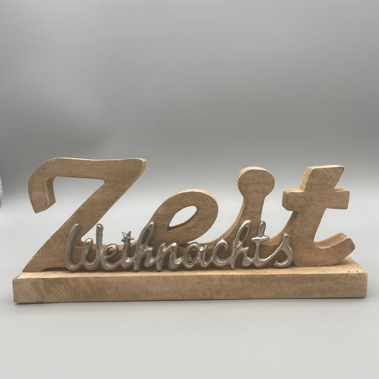 Deko Schriftzug Weihnachts-Zeit – 36x15 cm | Formano Weihnachten Dekoobjekt von Wimpelberg