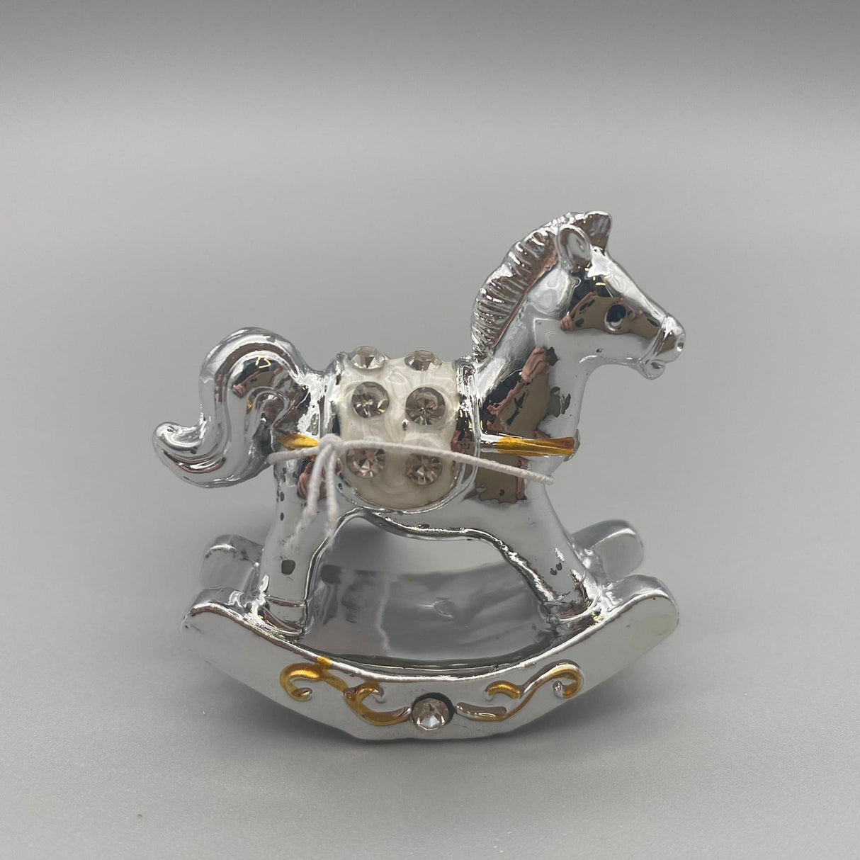 Schaukelpferd Farbig – 5 cm, Kunststein | Weihnachten Dekofigur | Formano Weihnachten Gold von Wimpelberg