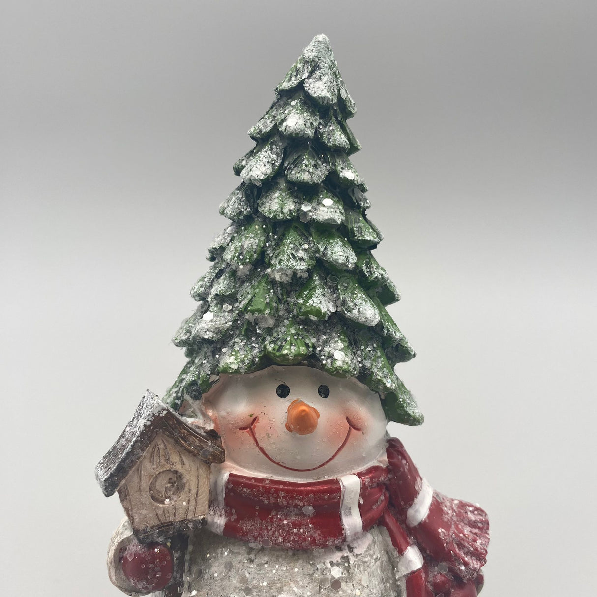 Deko Schneemann-Figur aus Kunststein | Winter Deko Figur | Winterdeko von Wimpelberg