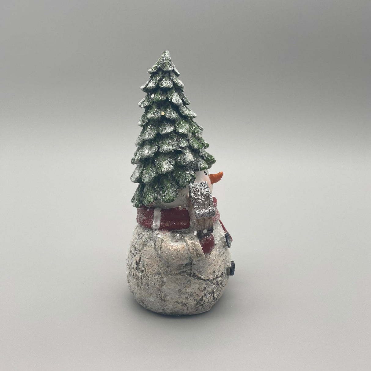 Deko Schneemann-Figur aus Kunststein | Winter Deko Figur | Winterdeko von Wimpelberg