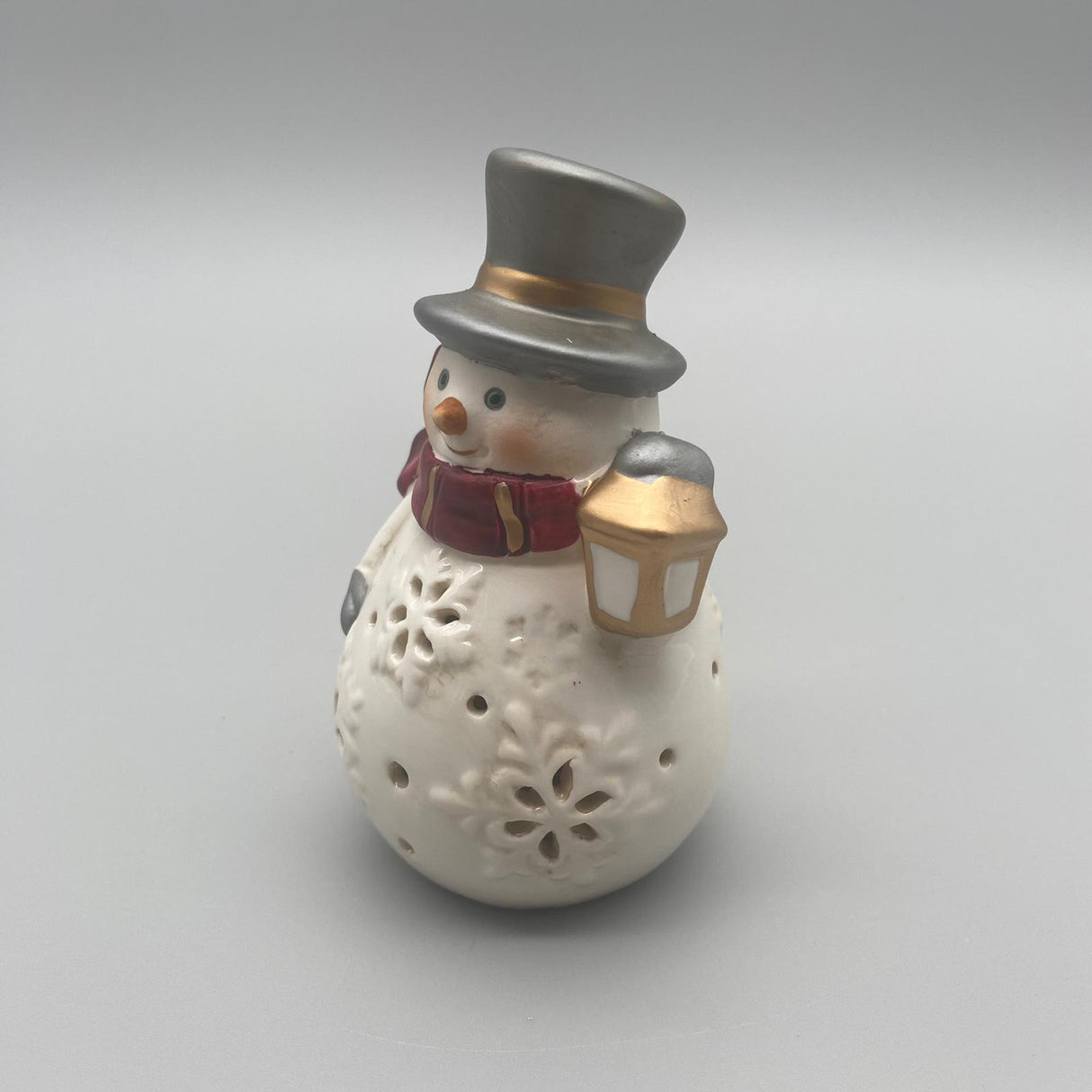 Schneemann mit LED-Licht und Timer – 13 cm | Weihnachtsdeko LED | Formano Weihnachten von Wimpelberg