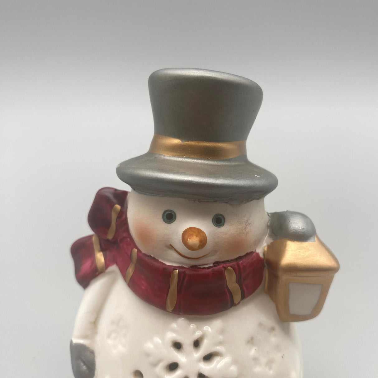 Schneemann mit LED-Licht und Timer – 13 cm | Weihnachtsdeko LED | Formano Weihnachten von Wimpelberg