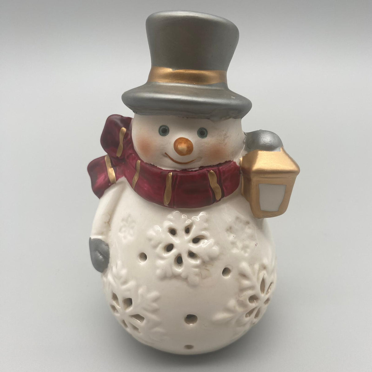 Schneemann mit LED-Licht und Timer – 13 cm | Weihnachtsdeko LED | Formano Weihnachten von Wimpelberg