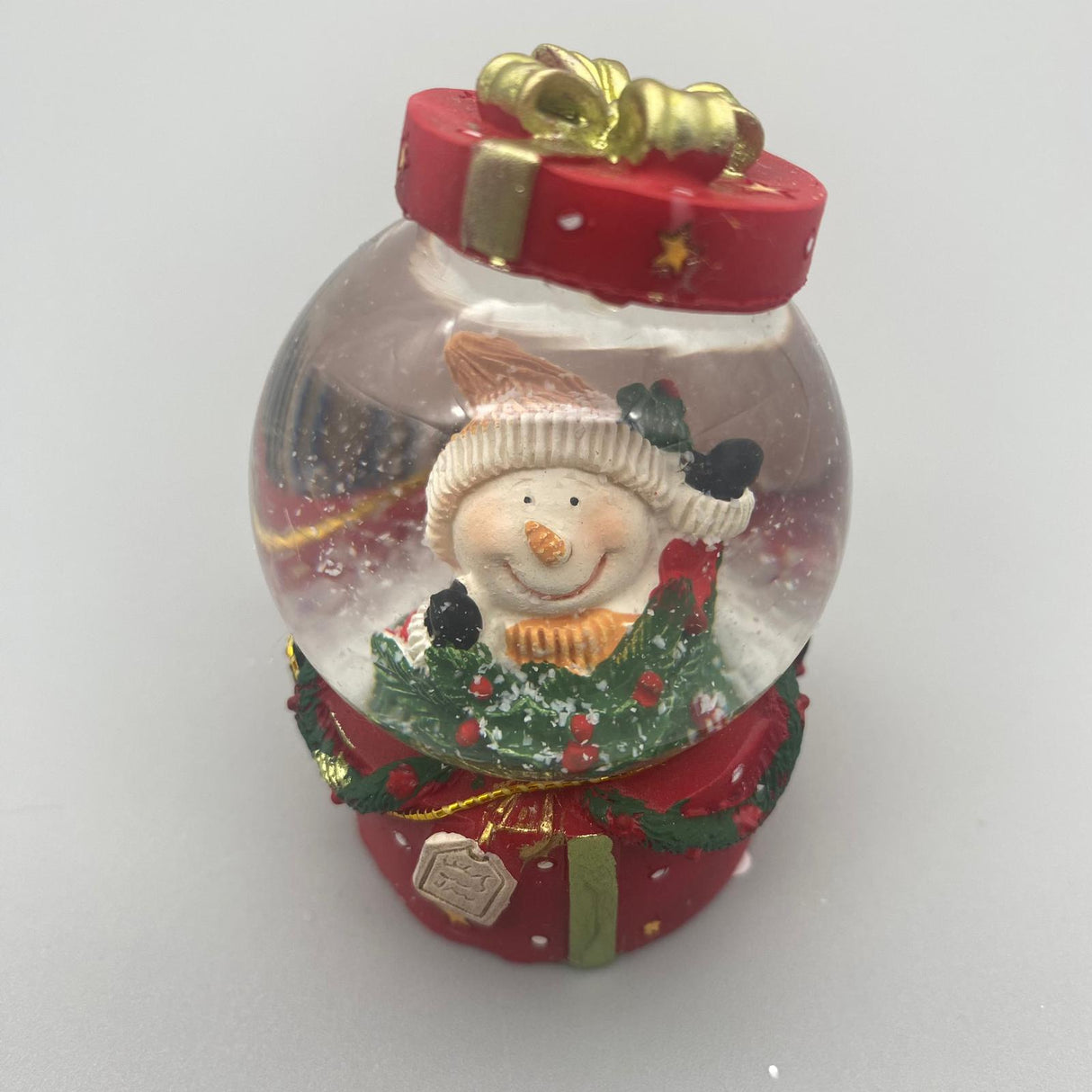 Schüttelkugel Weihnachten Geschenkbox mit Figur – 7 cm | Formano Weihnachten Schneemann von Wimpelberg