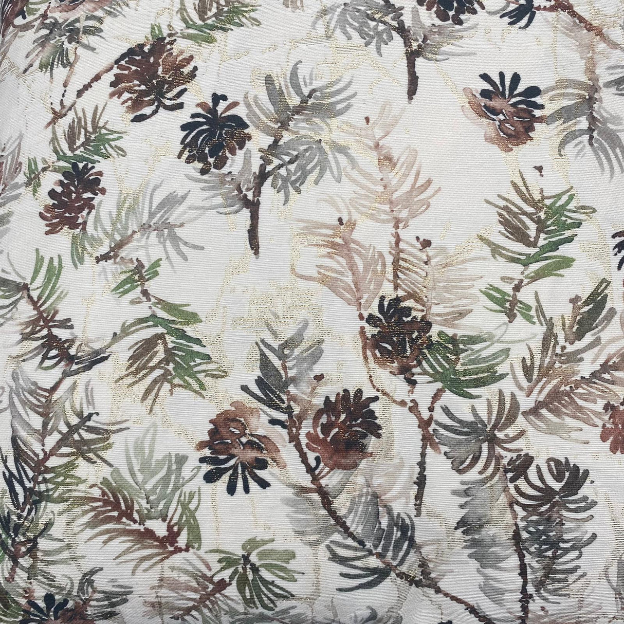 Kissenhülle Weihnachten 45x45cm Lärchenzapfen – Kissenbezug Weihnachten von Wimpelberg