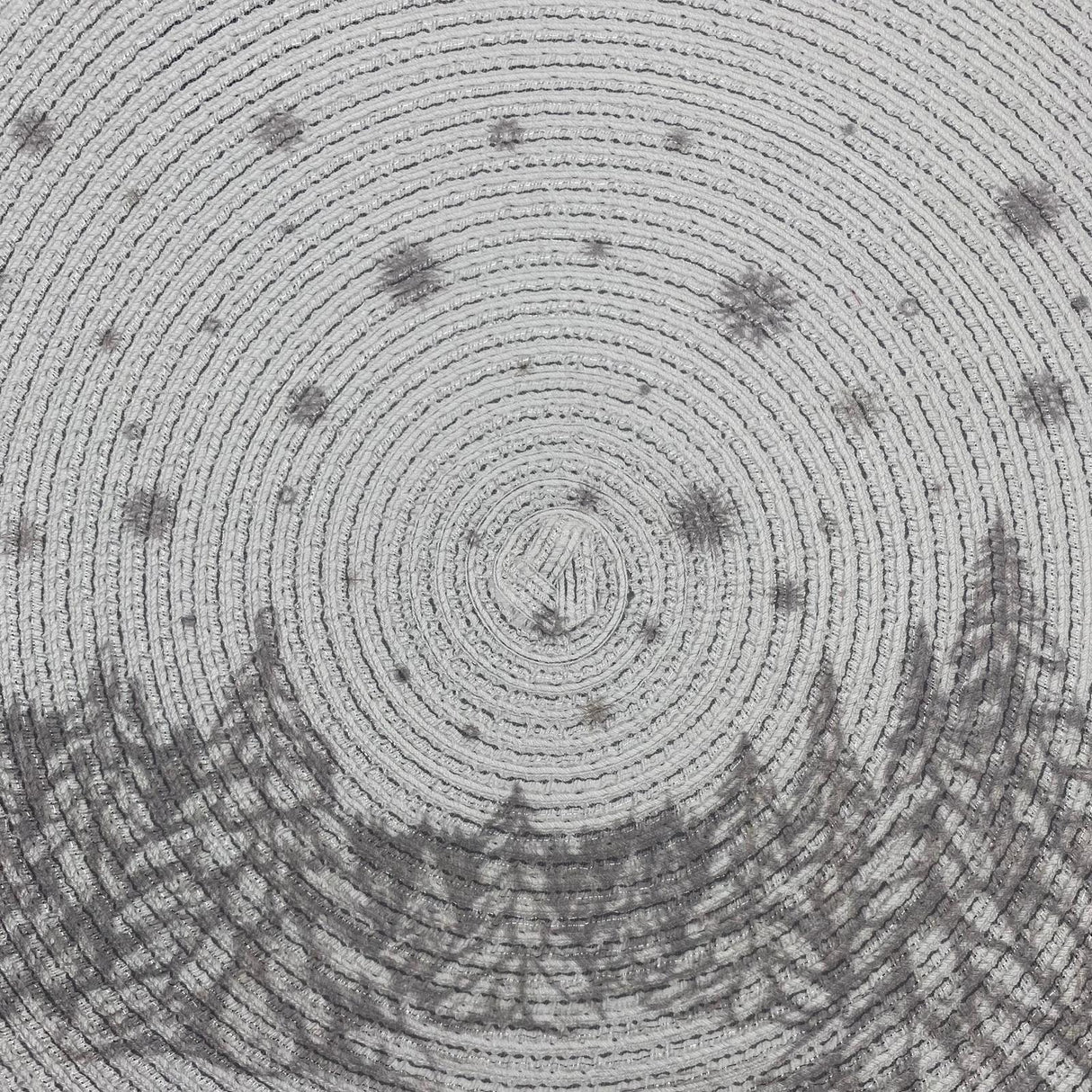 Tischset Tanne Silber und Winterliches – 38 cm | Winter Deckchen von Wimpelberg