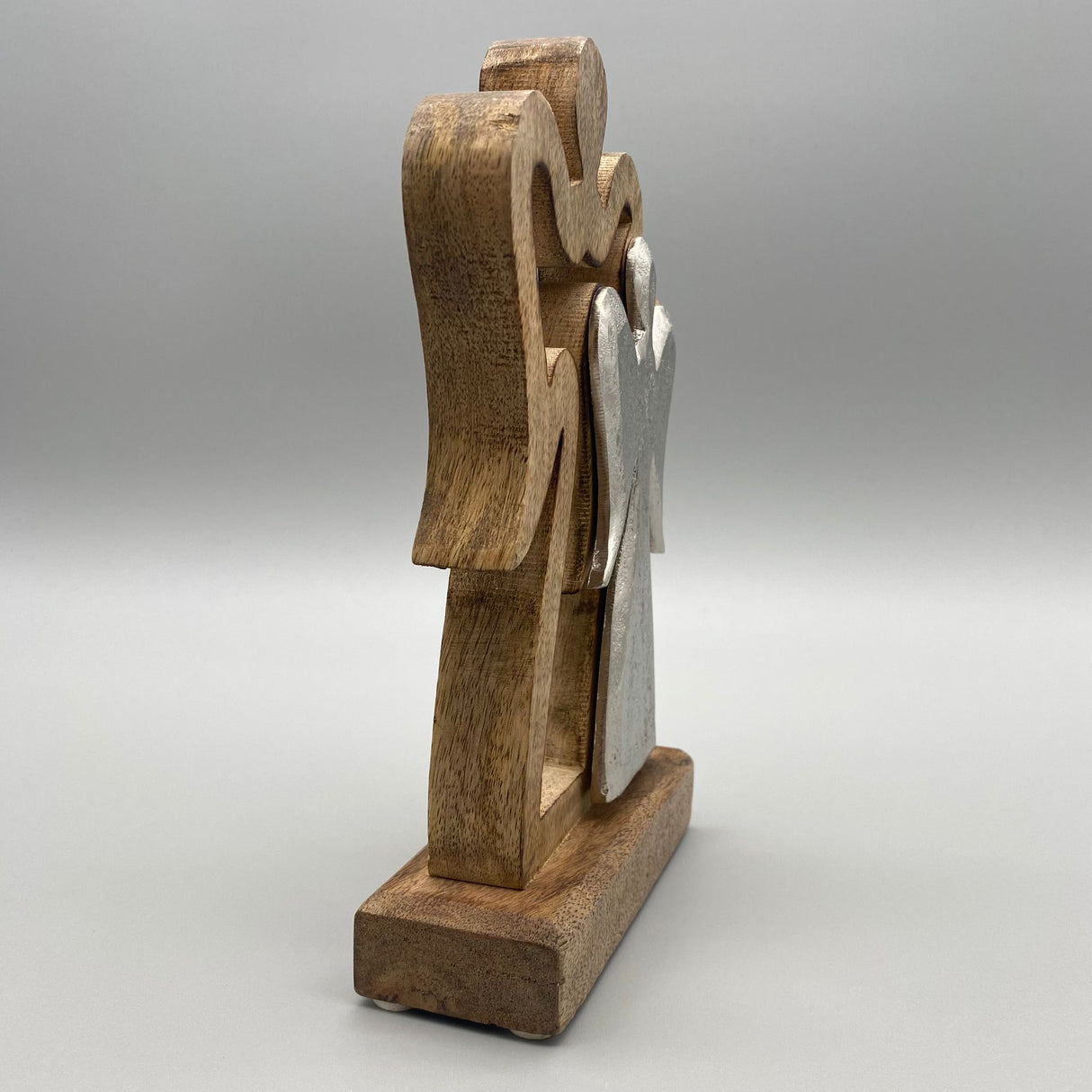 Engelpaar aus Mango-Holz | Formano Weihnachten | Dekofigur Weihnachten von Wimpelberg