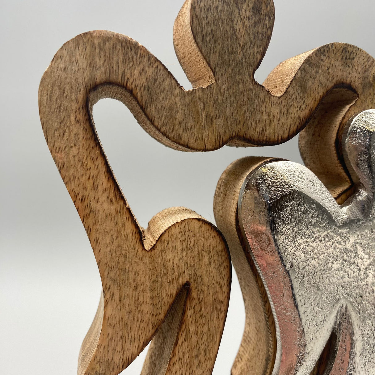 Engelpaar aus Mango-Holz | Formano Weihnachten | Dekofigur Weihnachten von Wimpelberg