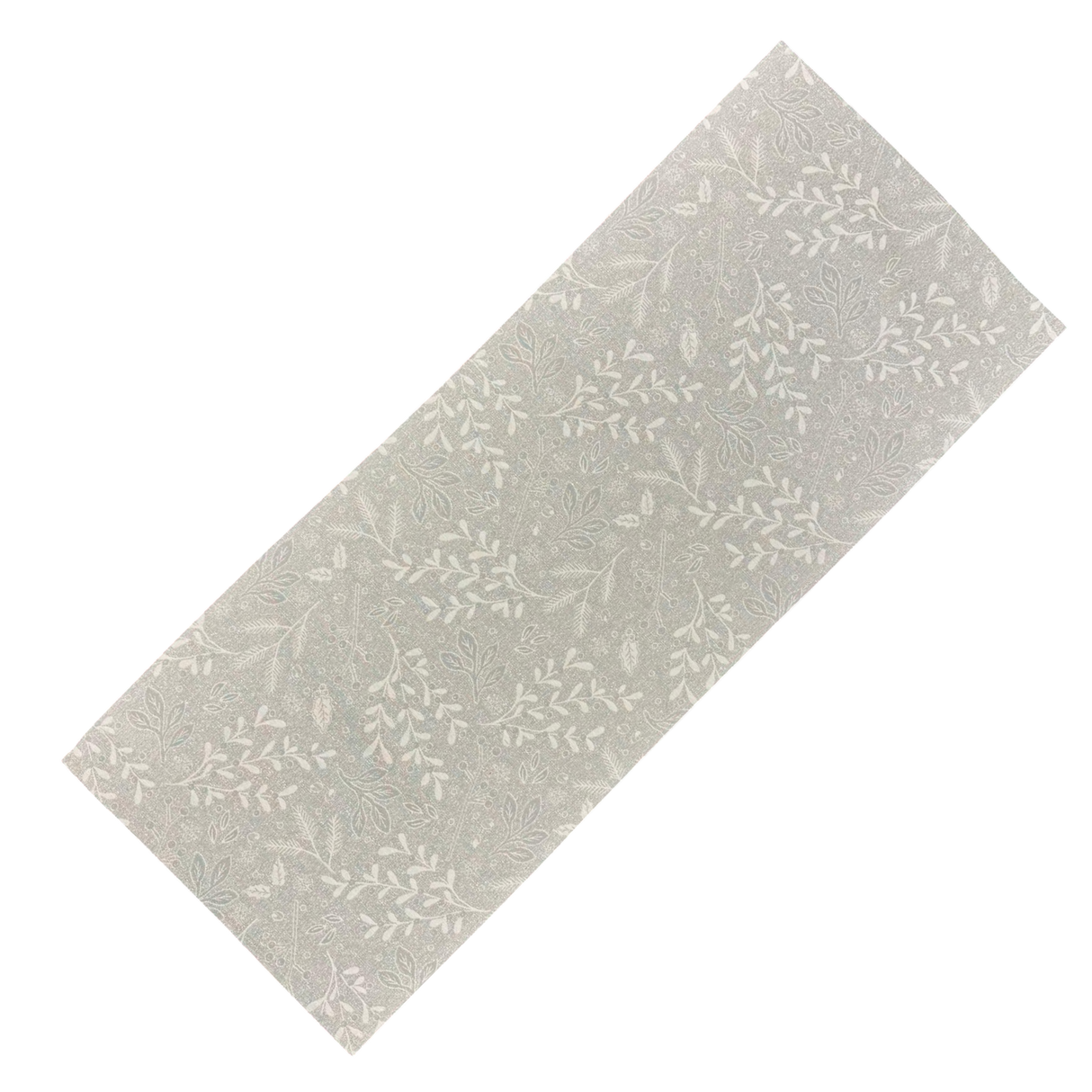 Winterläufer Gobelin – Zweig in Silber | Winterdeko Läufer 40x100cm von Wimpelberg