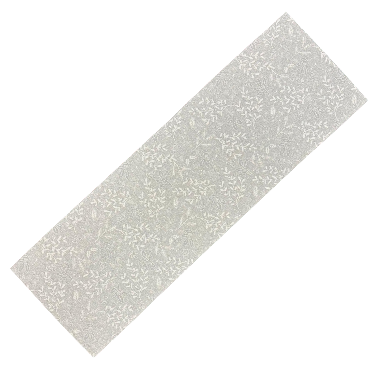 Winterläufer Gobelin – Zweig in Silber | Winterdeko Läufer 45x140cm von Wimpelberg